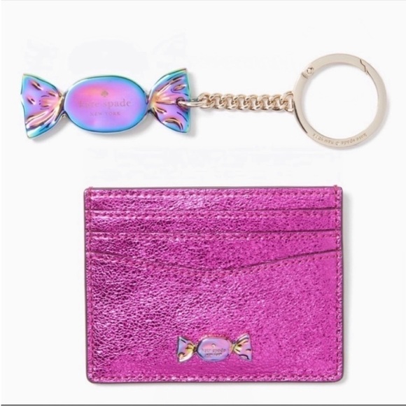 Kate Spade Candy 🍬 Wrapper Keychain Fob ID Wallet - Picture 1 of 4